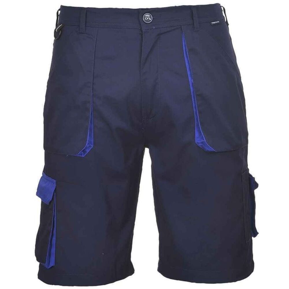 Portwest Mens Texo Contrast Cargo Shorts / Navy